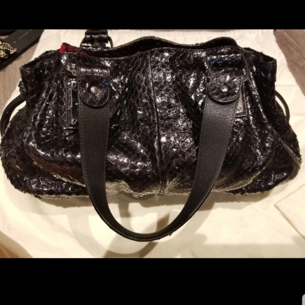 Michael kors rehearsal bag python